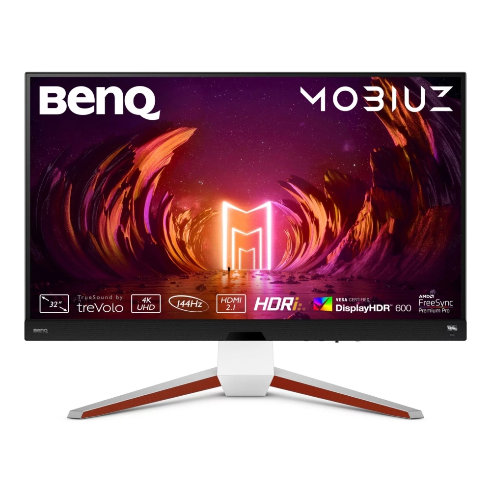 Монитор BenQ MOBIUZ EX3210U 31.5" IPS 1ms 144Hz 3840x2160 4K 98% P3 99% AdobeRGB HDR 600 HDRi 1000:1 HDRi B.I.+,LBL Black eQualizer 300 cd/m2 HDMI 2.1 x2 DP USB 3.0Hub treVolo 2Wx2+5W woofer HAdj.100mm Tilt -5 - 15 Swivel 15/15 White