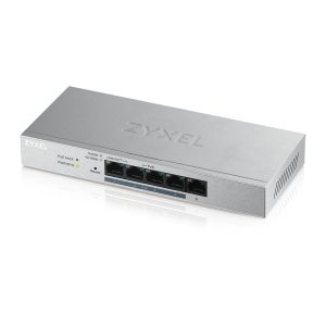 Комутатор ZyXEL GS1200-5HPv2 5 Port Gigabit PoE+ webmanaged Switch 4x PoE 60 Watt