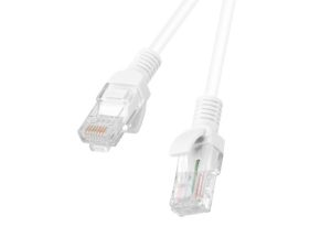 Кабел Lanberg patch cord CAT.5E 1m white