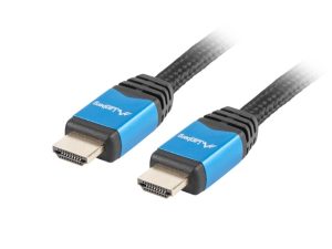 Кабел Lanberg HDMI M/M V2.0 cable 1m CU black premium