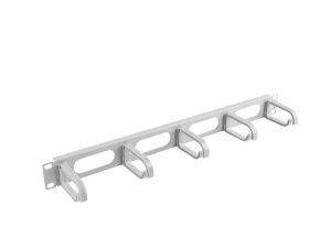 Аксесоар Lanberg 19" cable management AK-1205-S panel 5 rings - type b 1U grey