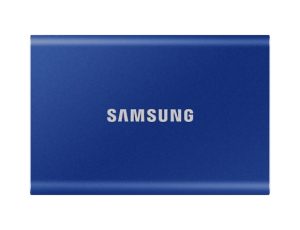 Твърд диск Samsung Portable SSD T7 1TB USB 3.2 Read 1050 MB/s Write 1000 MB/s Indigo Blue