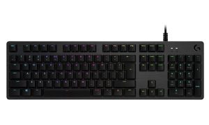 Клавиатура Logitech G512 Keyboard GX Brown Tactile Lightsync RGB USB Passthrough Data/Power Alumium Alloy Game Mode Black Carbon
