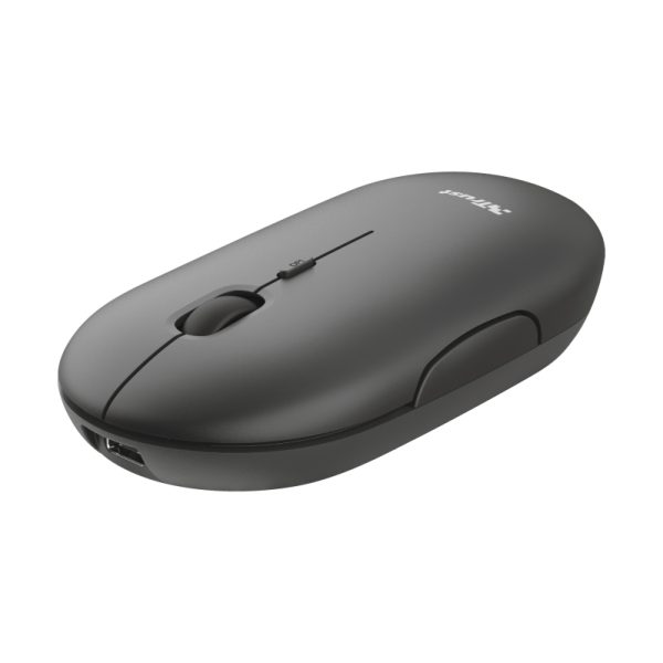 Мишка TRUST Puck Wireless & BT Rechargeable Mouse Black - Image 2