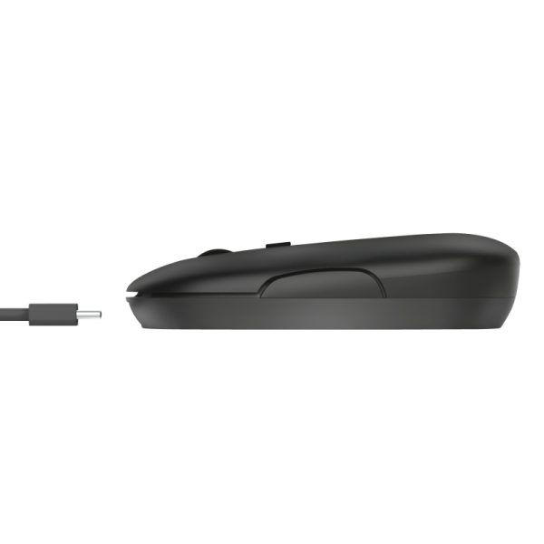 Мишка TRUST Puck Wireless & BT Rechargeable Mouse Black - Image 4