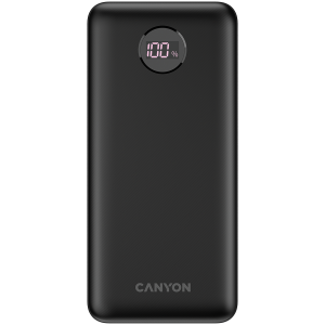 Power bank Canyon PB-2002 LED 20000 mAh PD 20W QC 3.0 Black (CNE-CPB2002B)