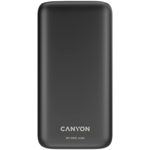 Power bank Canyon PB-301 LED 30000 mAh PD 20W QC 3.0 Black (CNE-CPB301B)