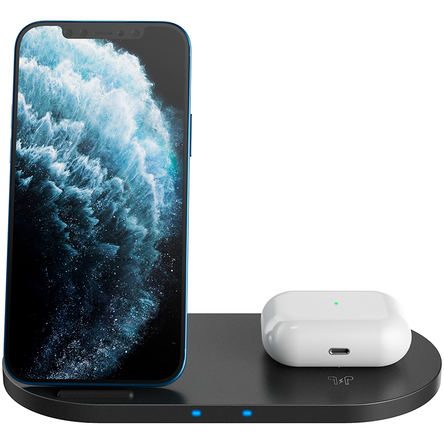Wireless charger Canyon WS-202 10W 2in1 Black (CNS-WCS202) - Image 2