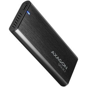 AXAGON EEM2-SBC M.2 SATA screwless RAW box black SuperSpeed USB-C 10 Gbps