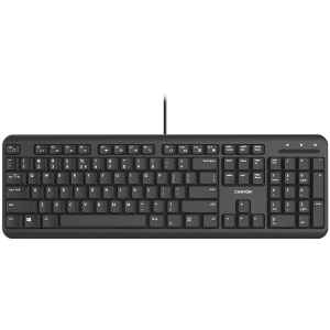 Keyboard Canyon HKB-20 EN/BG Velvet Wired Black (CNS-HKB02-BG)