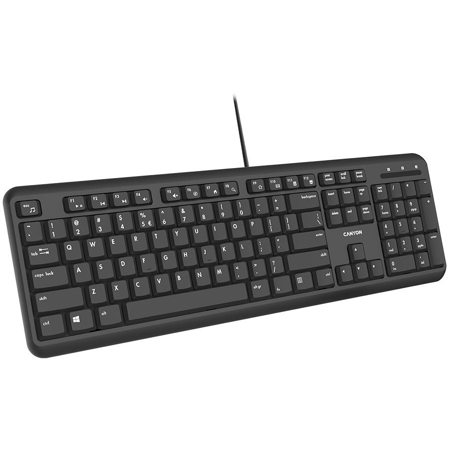 Keyboard Canyon HKB-20 EN/BG Velvet Wired Black (CNS-HKB02-BG) - Image 3