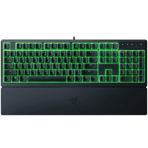 Razer Ornata V3 X US Silent Membrane Switches RGB Lighting 1000 Hz Ultrapolling UV coated ABS Keycaps Soft-touch wrist rest