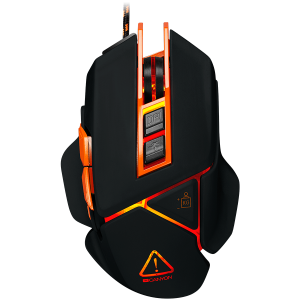Mouse Canyon Hazard GM-6 LED Wired Black Orange (CND-SGM6N)