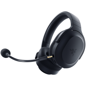 Razer Barracuda X Black Wireless Multi-platform Gaming and Mobile Headset Razer TriForce 40mm Drivers Detachable HyperClear Cardioid Mic Ultra-soft FlowKnit mem foam 7.1 audio 50hrs Dual Wireless Type-C Compatible PC PlaySt MD Android iOs