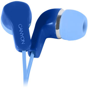 Earphones Canyon EPM-02 Mic 1.2 m Blue (CNS-CEPM02BL)