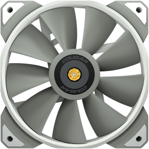 COUGAR MHP 120 White 120mm 4-pin PWM fan 600-2000RPM HDB Bearing Anti-vibration Dampers Extension Cable + Low-Noise Adapter Case + Radiator screws 82.48 CFM 4.24mm H20