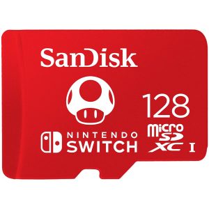 SanDisk microSDXC card for Nintendo Switch 128GB up to 100MB/s Read 60MB/s Write U3 C10 A1 UHS-1 EAN: 619659171520