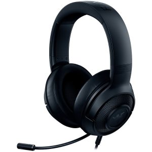 Razer Kraken X Lite Multi-Platform Wired Gaming Headset 40mm drivers Oval Ear Cushions 3.5" connection virtual 7.1 surround sound via app 250 g. weight PC PS4 Xbox One Nintendo Switch and mobile devices