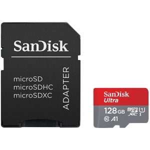 SanDisk Ultra microSDXC 128GB + SD Adapter 100MB/s Class 10 UHS-I EAN: 619659185510