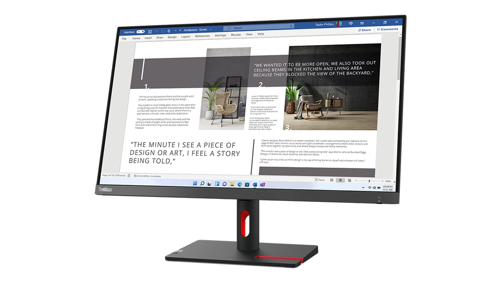 Монитор Lenovo ThinkVision S27i-30 27" FHD IPS 16:9 1920x1080 6 ms 1300:1 100Hz Tilt Stand 2xHDMI VGA - Image 3