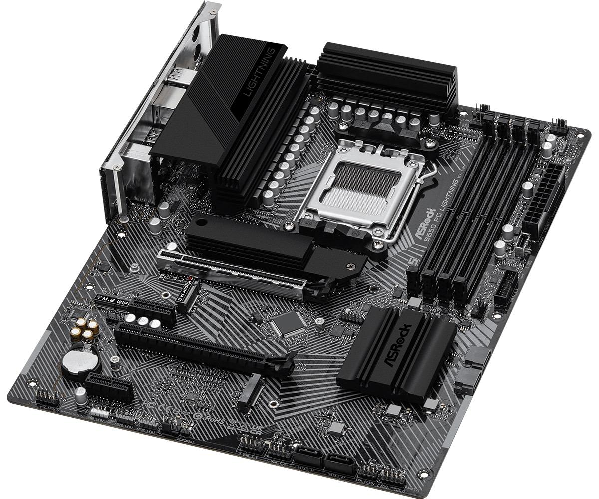 Дънна платка ASROCK B650 PG Lightning, Socket AM5, ATX, 4xDDR5 - Image 4
