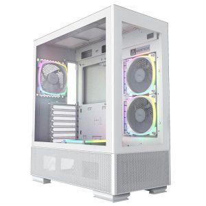 Кутия MONTECH SKY TWO ARGB, TG, Mid-Tower, Бяла