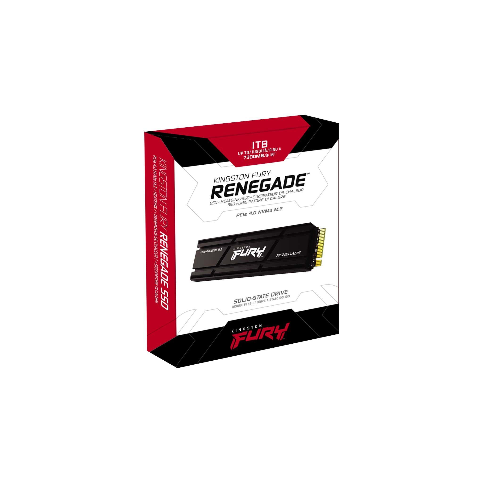 SSD Kingston Fury Renegade M.2-2280 PCIe 4.0 NVMe 1000GB, Heatsink - Image 3