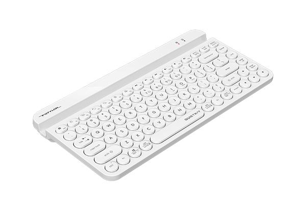 Безжична клавиатура A4tech Fstyler FBK30, Bluetooth, 2.4G, Стойка за телефон, Кирилизирана, Бяла - Image 4