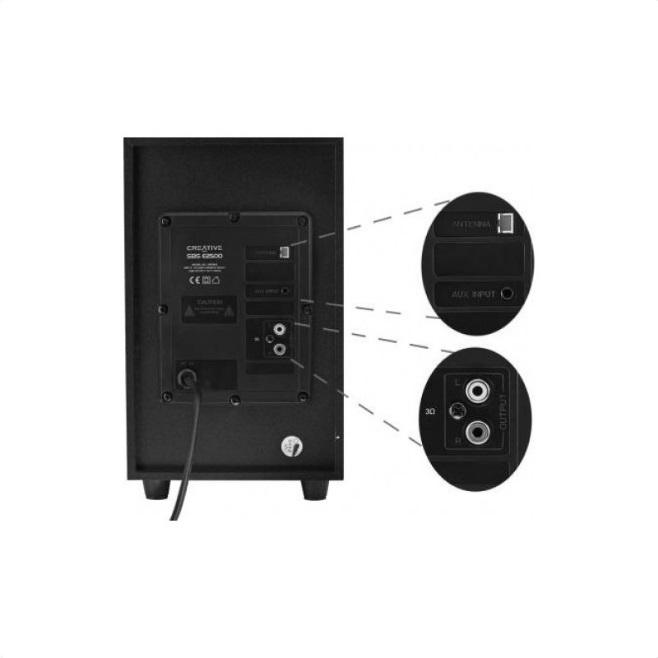 Озвучителна система Creative SBS E2500, 2.1, Bluetooth говорители, Черен - Image 3