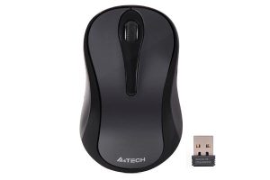 Безжична мишка A4Tech G3-280N-1, V-Track PADLESS, сива, USB