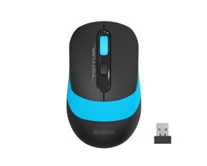 Оптична мишка A4tech FG10S Fstyler, безжична, безшумна, Син