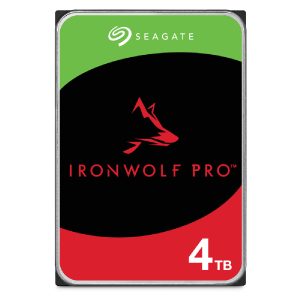 SEAGATE Ironwolf PRO Enterprise NAS HDD 4TB 7200rpm 6Gb/s SATA 256MB cache 8.9cm 3.5inch 24x7 for NAS RAID Rackmount systems BLK