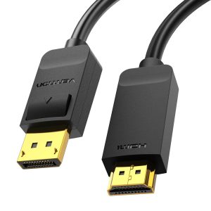 Vention кабел Cable DisplayPort to HDMI 3.0m - 4K, Gold Plated - HAGBI