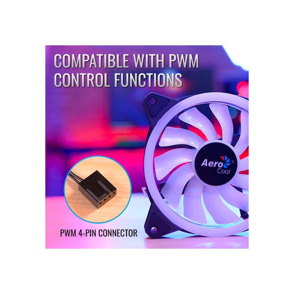 AeroCool вентилатор Fan 120 mm - Duo 12 - Addressable RGB - ACF3-DU10217.11 - Image 6