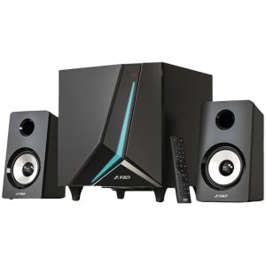 F&D F670X 2.1 Multimedia Speakers 70W RMS Full range speaker: 2x3.5"+ 6.5" Subwoofer BT 5.3/AUX/USB/Coaxial/LED Display/RGB multi-color lighting mode/ Remote Control/ Black