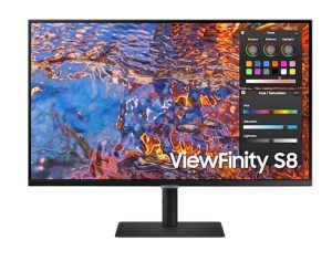 Монитор Samsung 32B800 32" IPS LED 60 Hz 5 ms GTG 3840x2160 300 cd/m2 Flicker Free PBP PIP USB-C 90W 3xUSB 3.0 Display Port 1.4 2xHDMI 2.2 Black