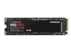Твърд диск Samsung SSD 990 PRO 4TB PCIe 4.0 NVMe 2.0 M.2 V-NAND 3-bit MLC 256-bit Encryption Read 7450 MB/s Write 6900 MB/s