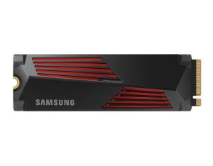 Твърд диск Samsung SSD 990 PRO 4TB Heatsink PCIe 4.0 NVMe 2.0 M.2 V-NAND 3-bit MLC 256-bit Encryption Read 7450 MB/s Write 6900 MB/s