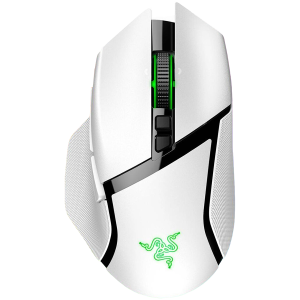 Razer Basilisk V3 Pro White Wireless Gaming Mouse True 30000 dpi Focus Pro 30K Optical Sensor Gen-3 Optical Mouse Switches 11 programmable buttons Razer Speedflex Cable USB Type C 90-million Clicks