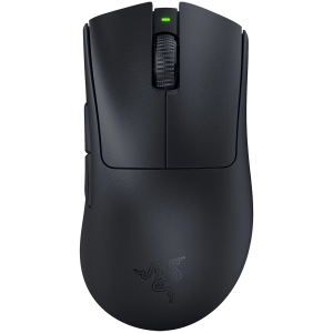 Razer DeathAdder V3 Pro Black Wireless Gaming Mouse True 30000 dpi Focus Pro 30K Optical Sensor Gen-3 Optical Mouse Switches 5 programmable buttons Razer Speedflex Cable USB Type C 90-million Clicks