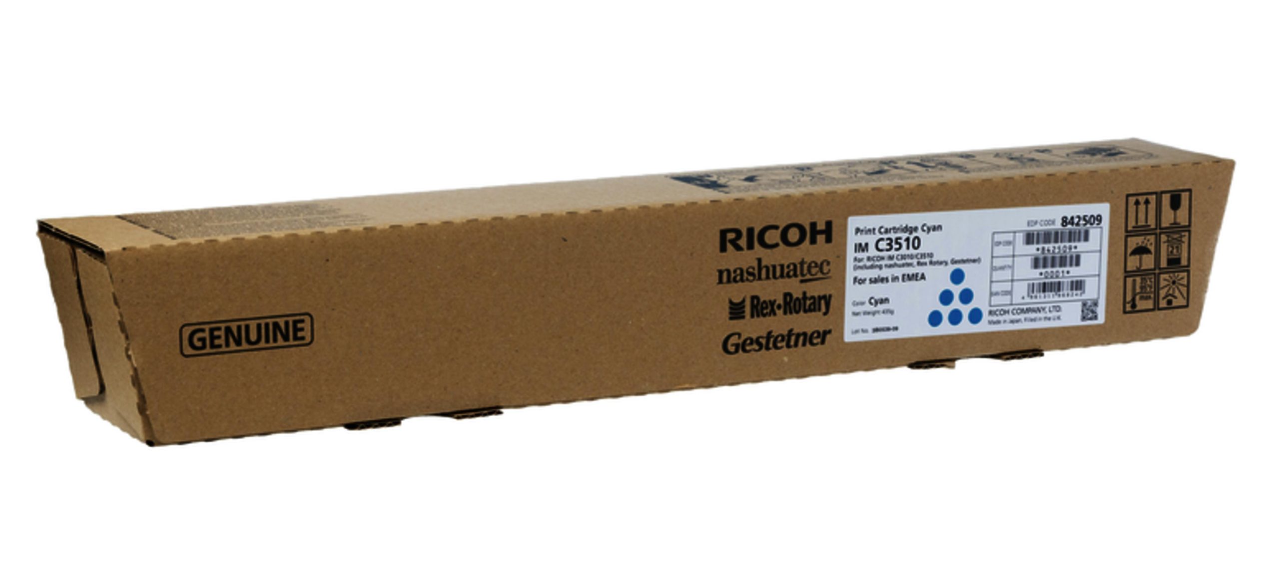 Тонер касета Ricoh IM C3010/IMC3010A, 28000 копия, Cyan - Image 2