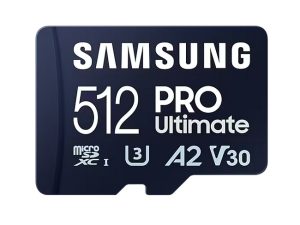 Памет Samsung 512GB micro SD Card PRO Ultimate with Adapter  UHS-I Read 200MB/s - Write 130MB/s U3 V30 A2