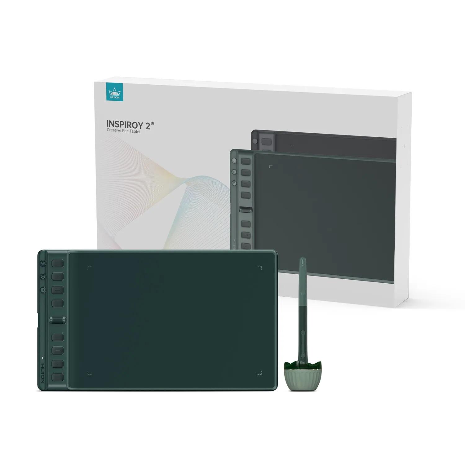 Графичен дисплей таблет HUION Inspiroy 2 M, 5080 LPI, Зелен - Image 6