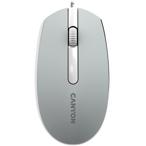 Canyon Wired  optical mouse with 3 buttons DPI 1000 with 1.5M USB cable,Dark grey 65*115*40mm 0.1kg