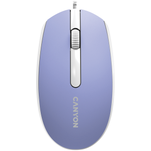 Canyon Wired  optical mouse with 3 buttons DPI 1000 with 1.5M USB cable Mountain lavender 65*115*40mm 0.1kg
