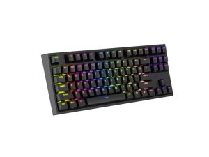 Клавиатура, Genesis Gaming Keyboard Thor 404 TKL Black RGB Backlight US Layout Yellow Switch
