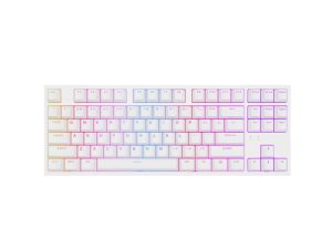 Клавиатура, Genesis Gaming Keyboard Thor 404 TKL White RGB Backlight US Layout Yellow Switch