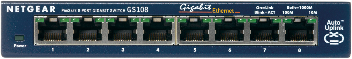NETGEAR Gigabit Switch 8xRJ45 10/100/1000 8port Lifetime Warranty EN