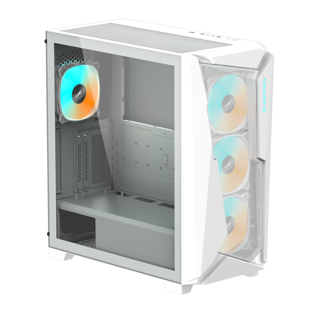 Кутия Gigabyte C301 WHITE V2, Tempered Glass, Mid-Tower, RGB Fusion - Image 2