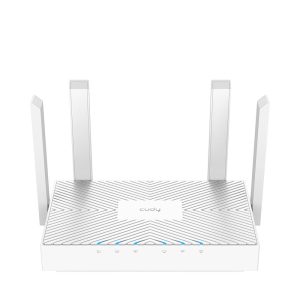 Безжичен рутер CUDY WR1300E, Двубандов AC1200, 300+867 Mbps, 3xGigabit, Бял